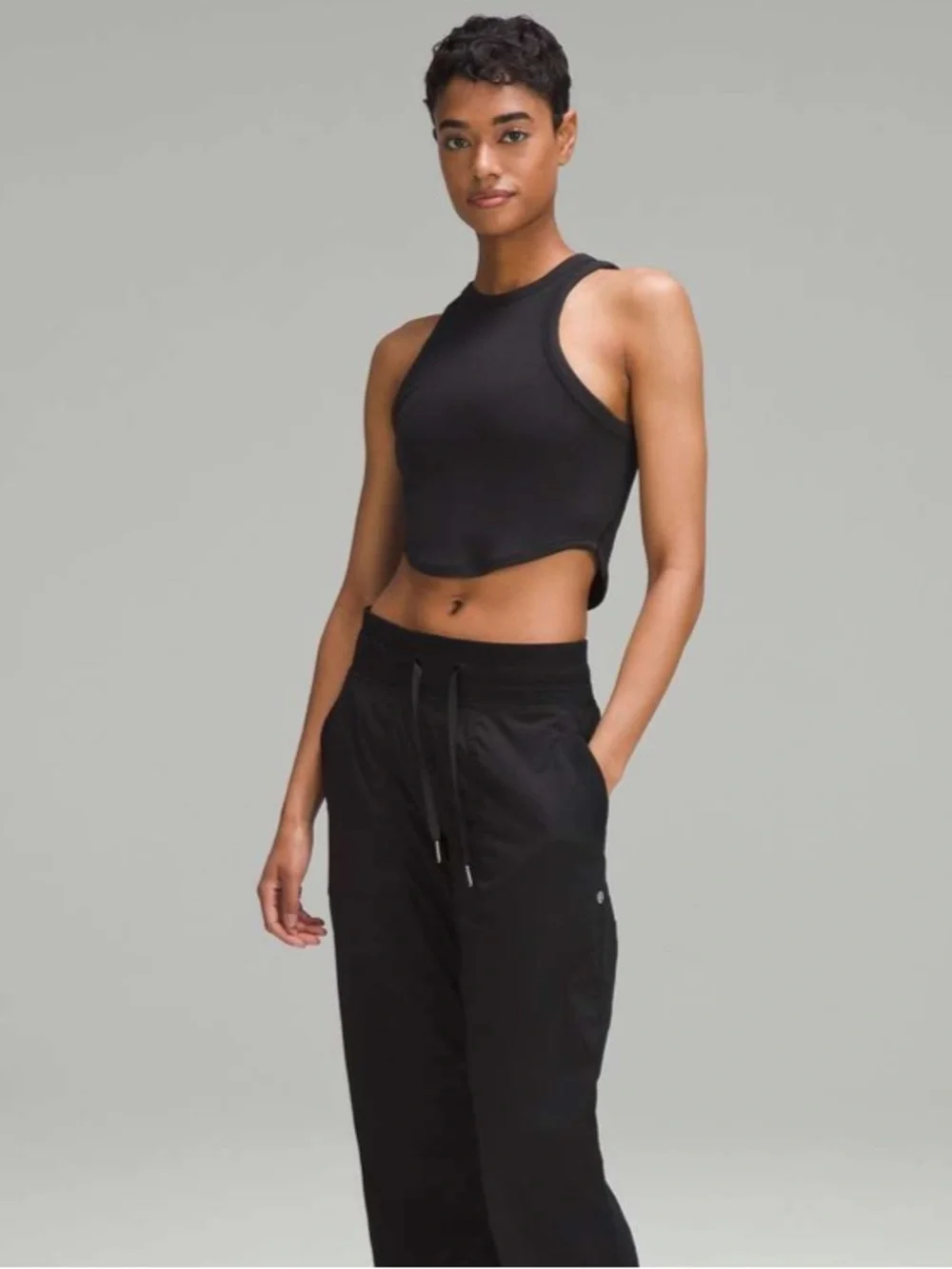 NWT Lululemon Hold Tight Cropped Tank Top Black